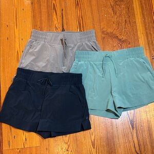 NWOT All in Motion SET OF THREE Activewear Shorts size Medium